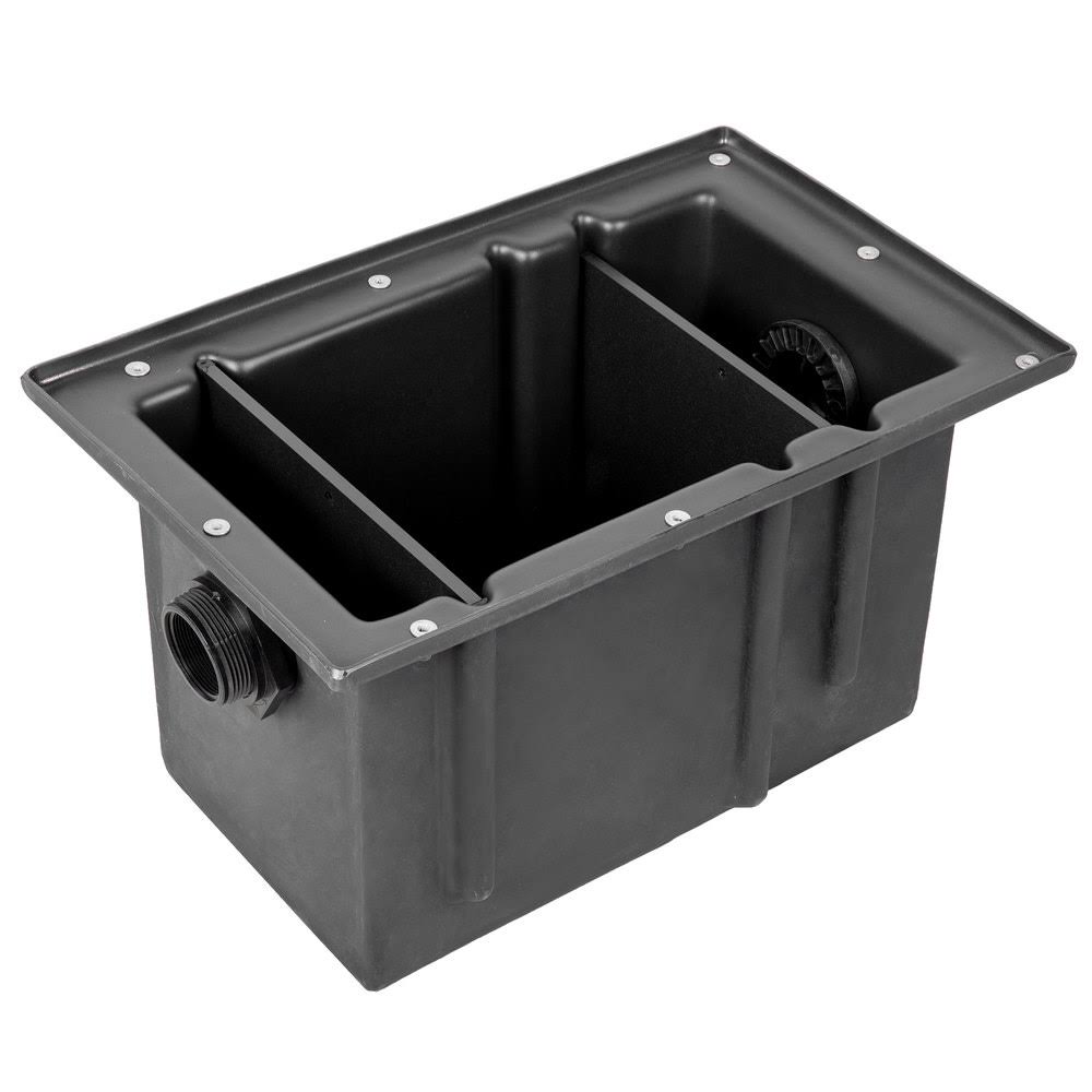 Plastic Grease Trap with 2x22 Threaded Connections Y21070