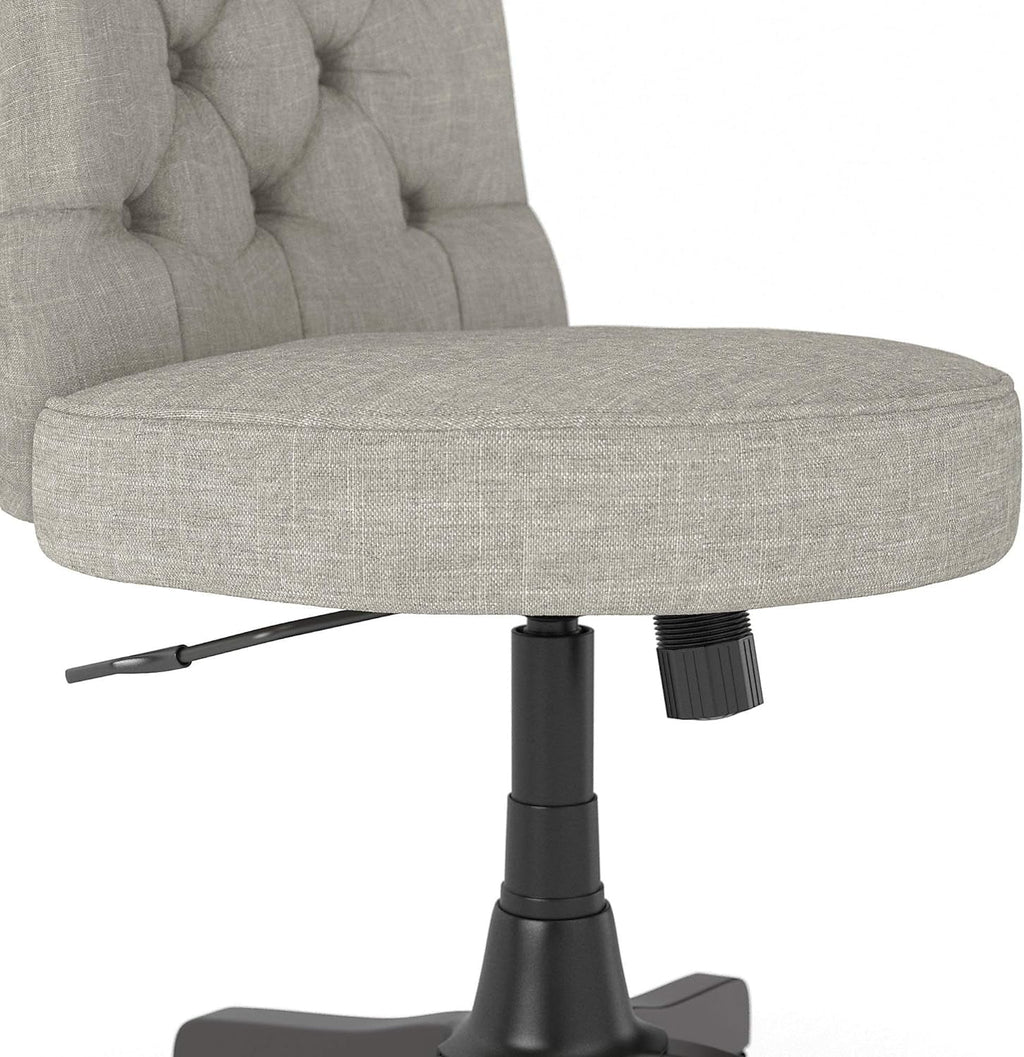Light Gray Fabric Tufted Office Chair P186
