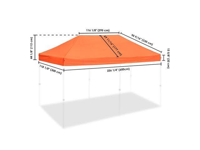 10x20 ft 550d Pop Up Canopy Top Replacement L67086