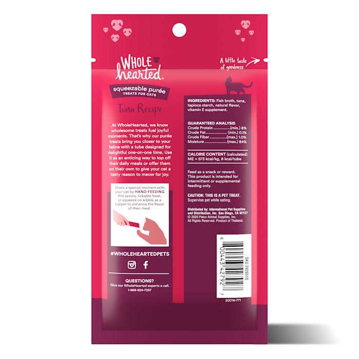 Tuna Recipe Puree Squeezable Cat Treats Q483