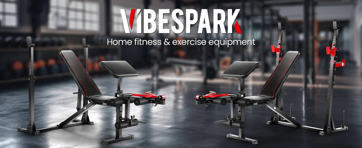 Adjustable Weight Bench Set with Squat Rack Q242782