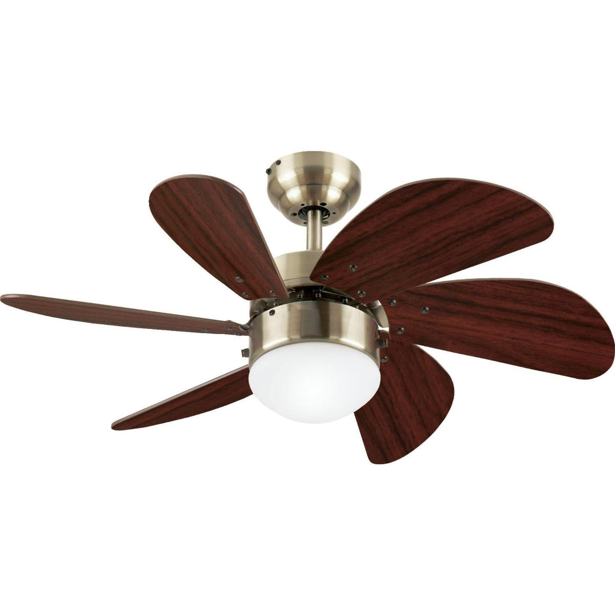 Antique Brass 30x22 Ceiling Fan with Light E691565