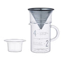 Glass Coffee Jug Set 4 Cups W578270