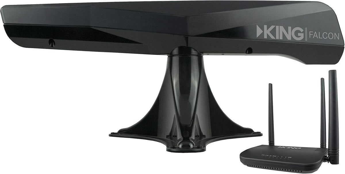 Black WiFi Range Extender and Router F2476