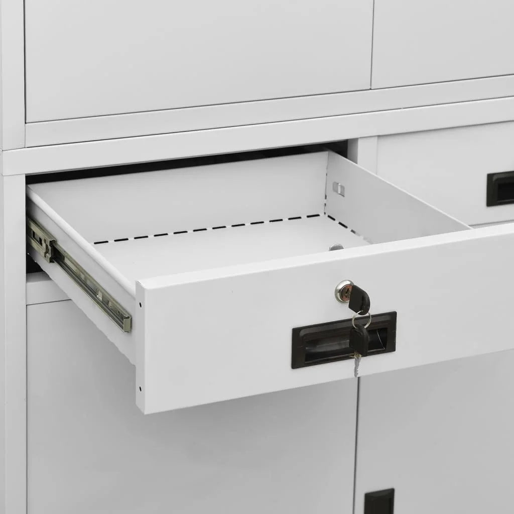 Light Gray Steel Office Cabinet W664
