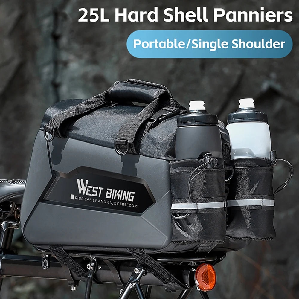 Expandable Bike Rear Storage Bag with Rack T8099