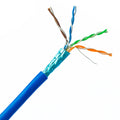Plenum Cat6 Bulk Cable, Blue, Solid, Shielded, 23 AWG, 1000 Foot C1587