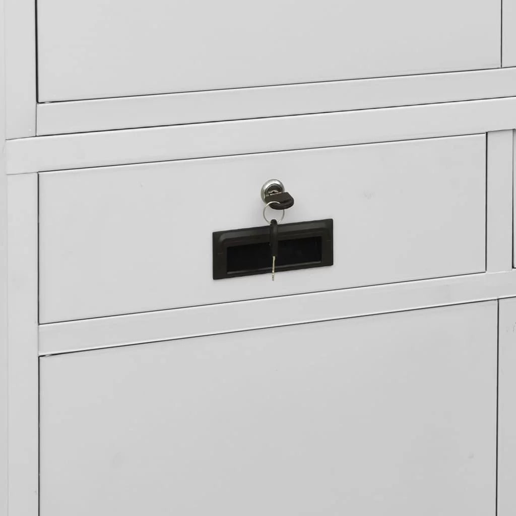 Light Gray Steel Office Cabinet W664
