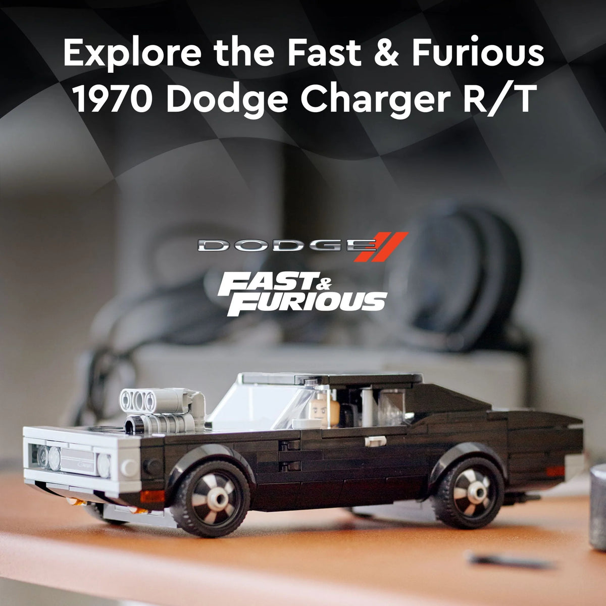 1970 Dodge Charger R/T Toy Car Model Kit R6271