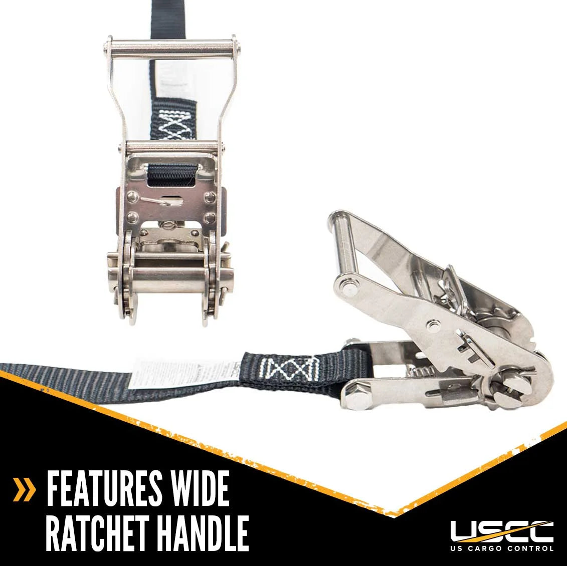 Black Stainless Steel Endless Ratchet Strap 4 Pack V606