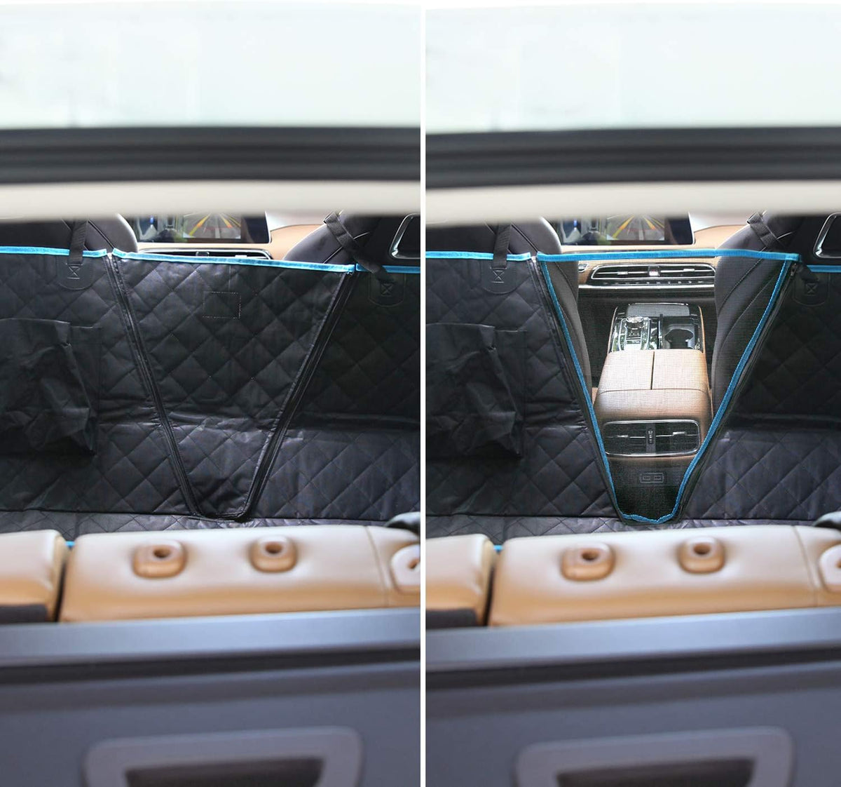 Waterproof Dog Car Seat Cover with Storage Pockets, Pack of 2 R6024