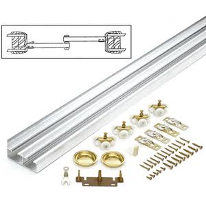 48x22 By-Pass Hardware Set 2 Doors M31114