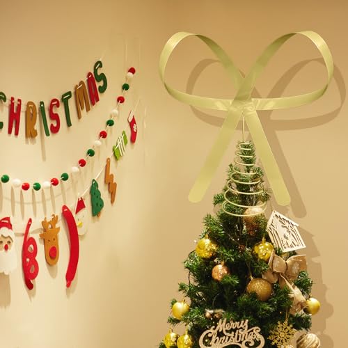 Large Brass Bow Tree Topper Q819712