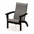 Textured Black Alloy Folding Adirondack Chair J890