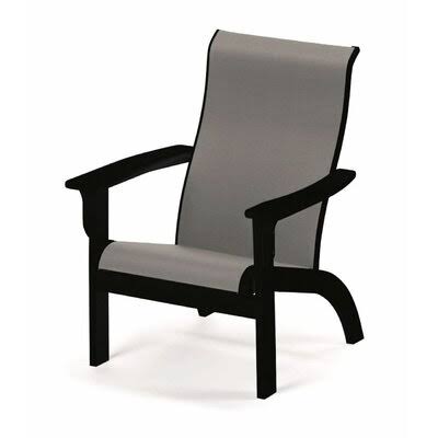 Textured Black Alloy Folding Adirondack Chair J890