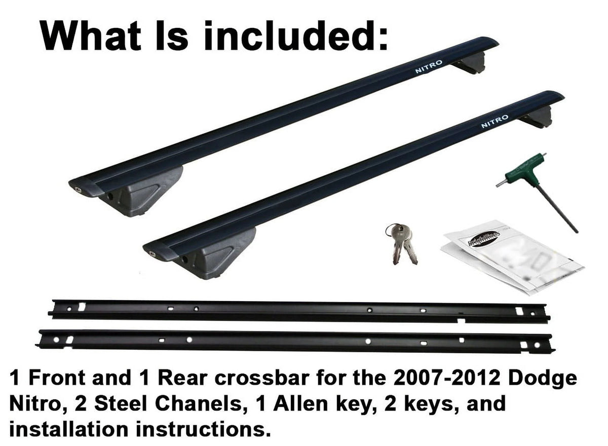 Roof Rack Crossbars for Dodge Nitro 2007-2012 B17442