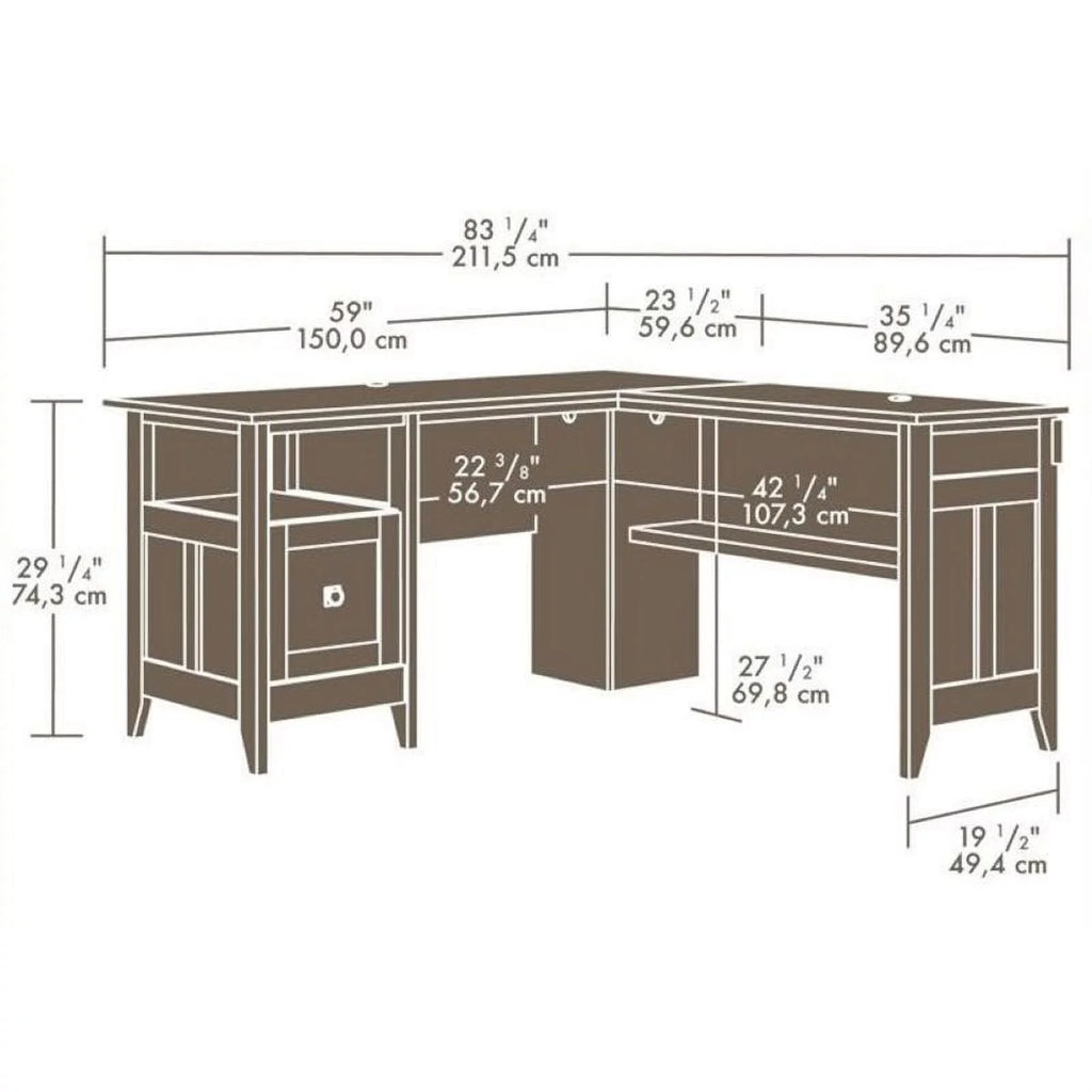 L-Shaped Corner Computer Desk I620