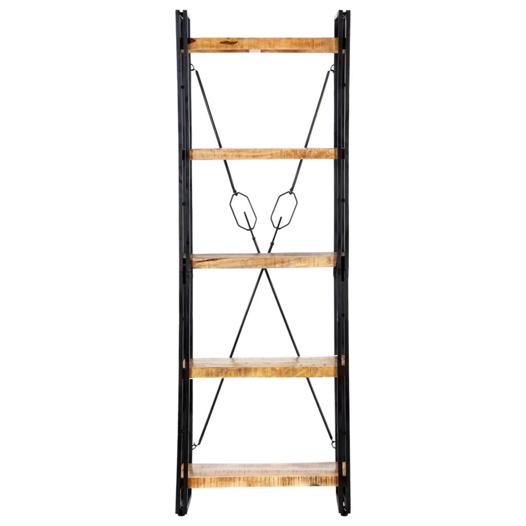 5-Tier Solid Mango Wood Bookcase W42801
