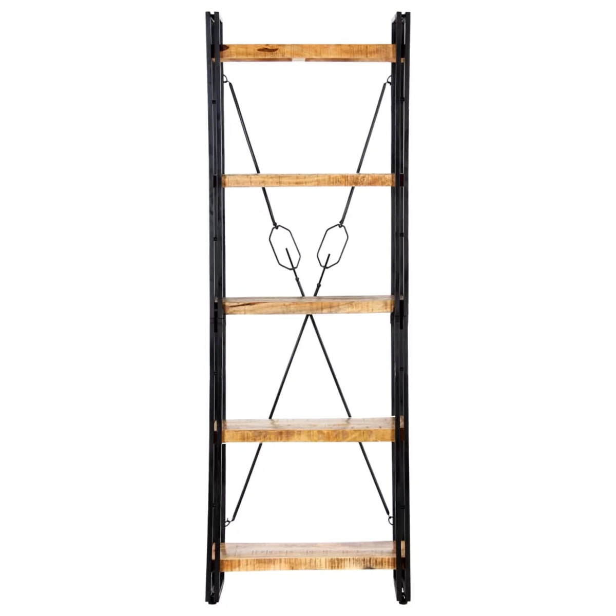 5-Tier Solid Mango Wood Bookcase W42801