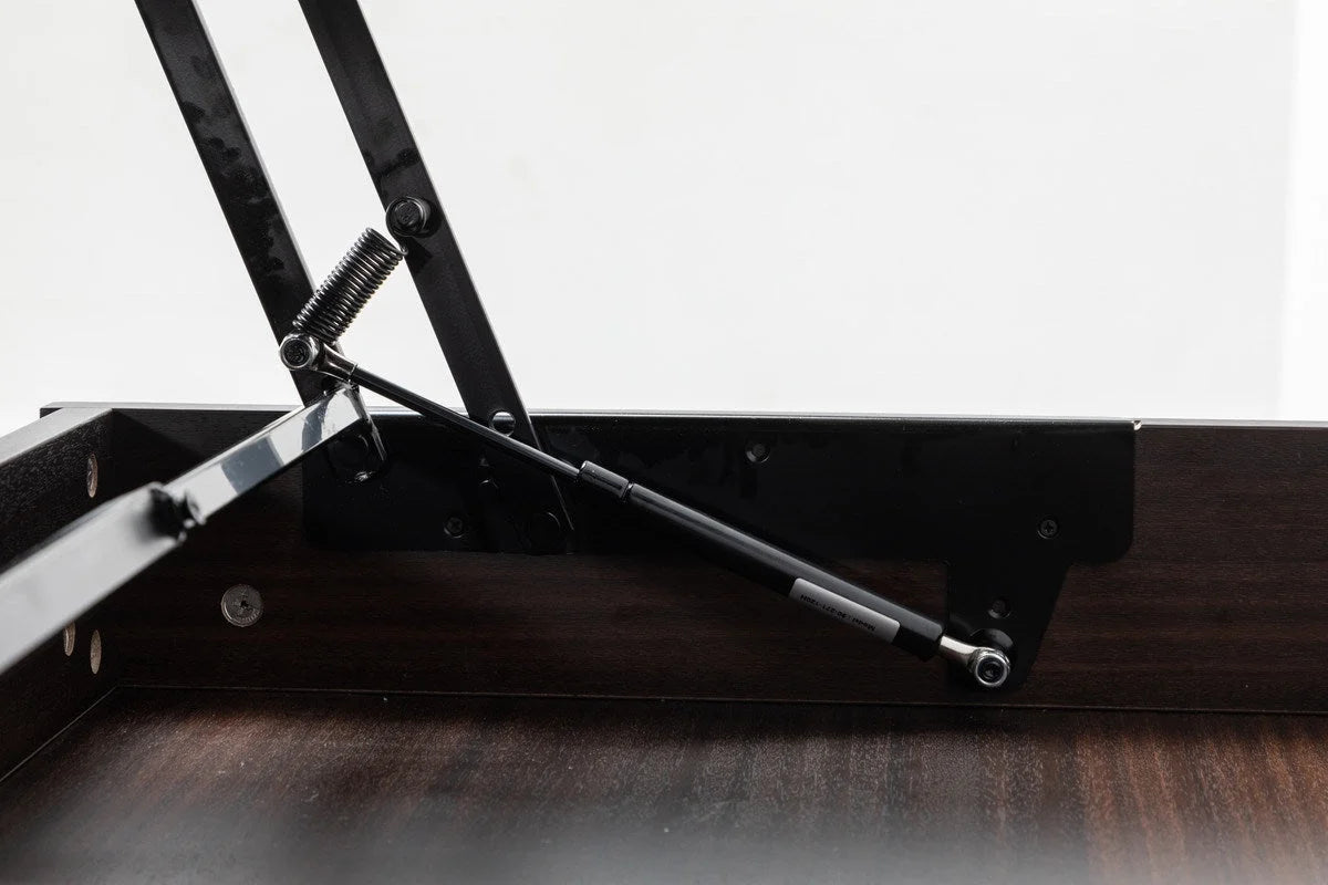 Dark Brown Wood Lift Top Desk with Drawer B4685