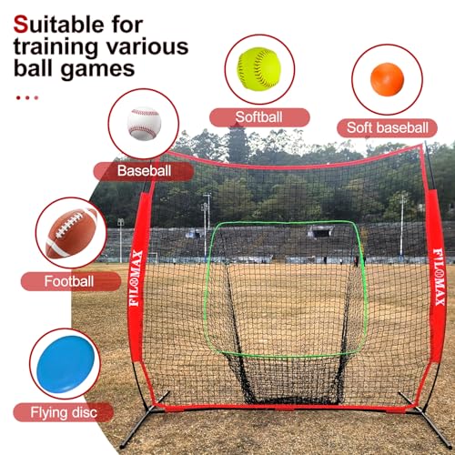 7ft x 7ft Baseball & Softball Replacement Net with Ball Collection System F868