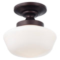 Brushed Bronze Semi Flush Mount Light S661