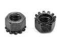 #10-32 Fine Thread Keps Nut with External Tooth Lockwasher Low Carbon Steel Black Oxide T9401