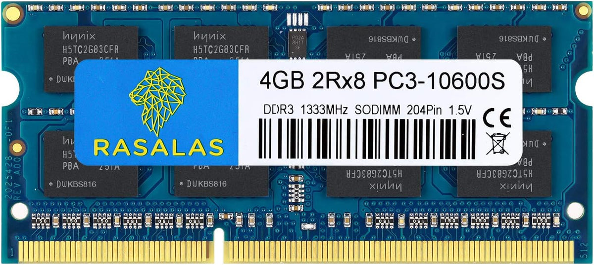 16GB Kit (2x8GB) DDR3 1333MHz SODIMM PC3-10600 CL9 204-Pin Non-ECC Unbuffered RAM G33864
