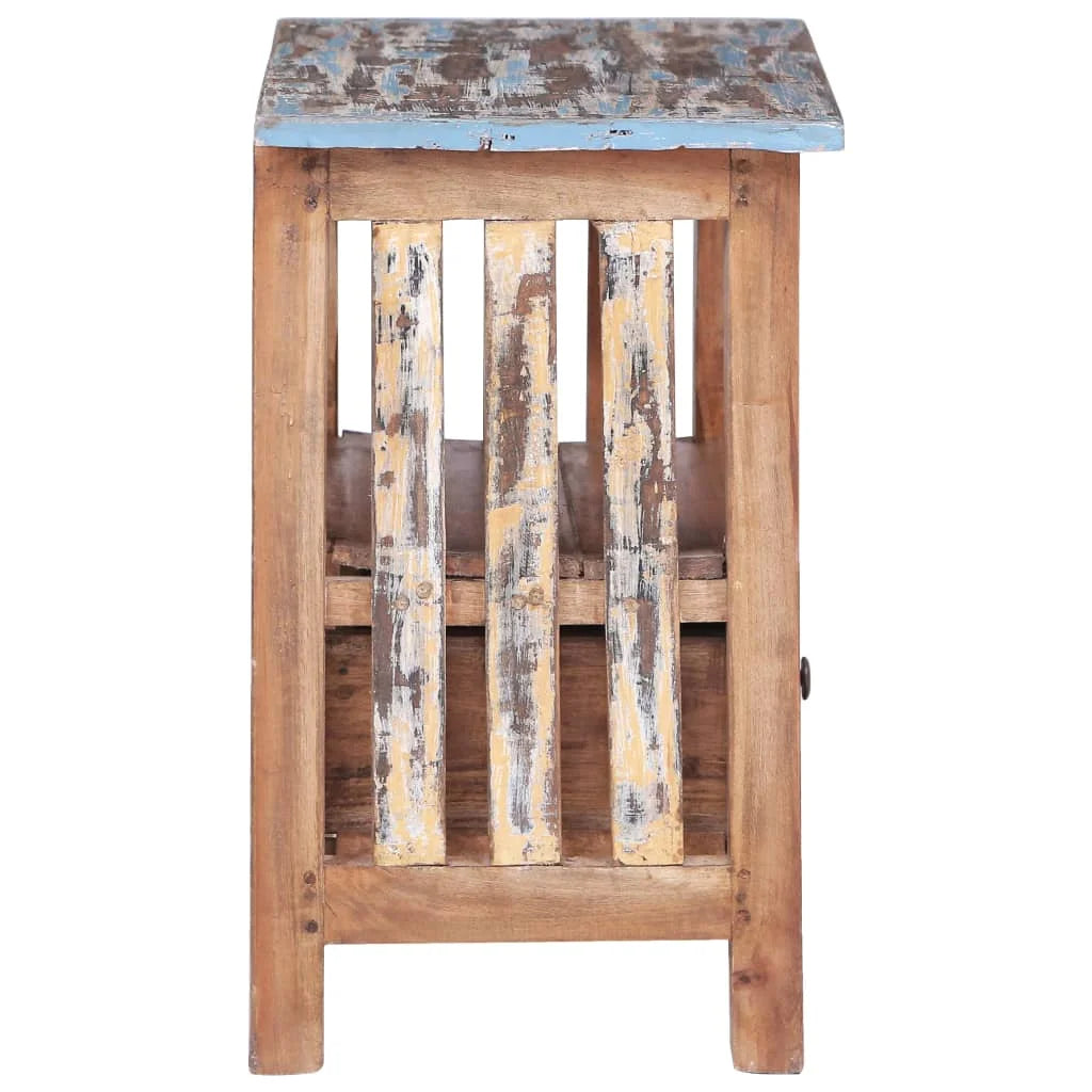 Solid Reclaimed Wood Bedside Cabinet W466