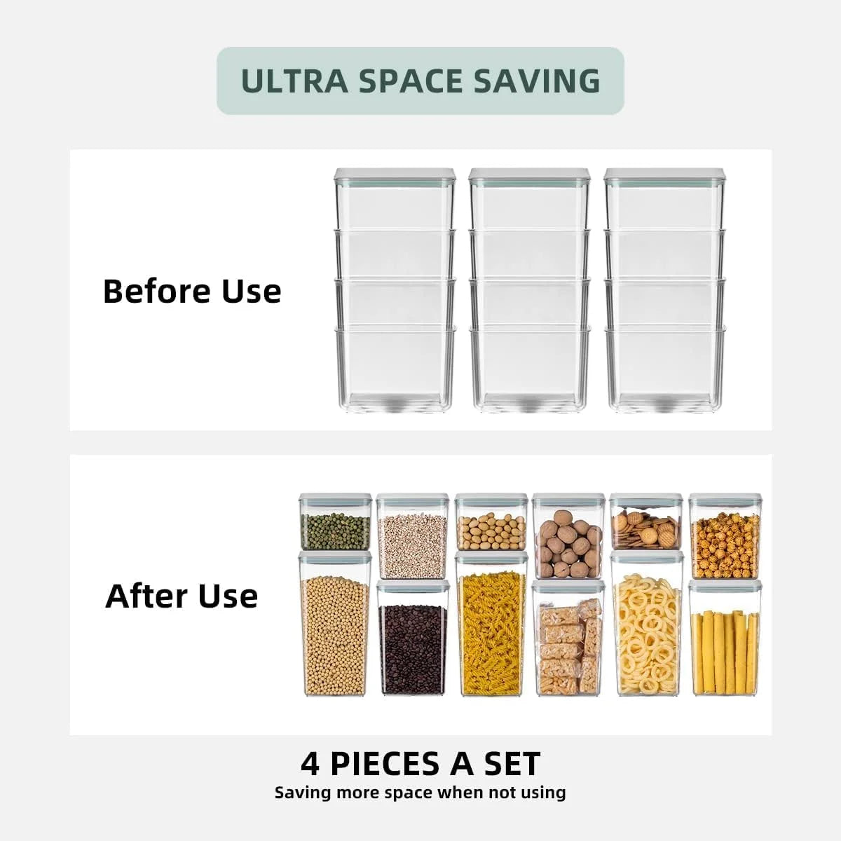 12 Piece Air Tight Food Storage Container Set C65175