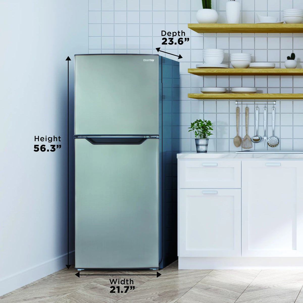 7.0 Cu. Ft. Frost Free Top Freezer Refrigerator J7503