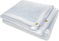 10 x 10FT Waterproof Transparent Vinyl Tarp with Grommets T985